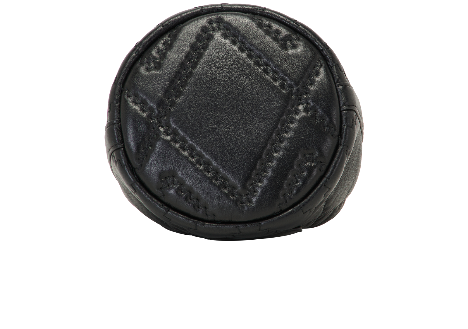 Quilted The Bucket Bag, &pound;150, Handbags, Black, Leather, Top view